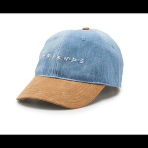 Women’s “Friends” denim and suede Cap